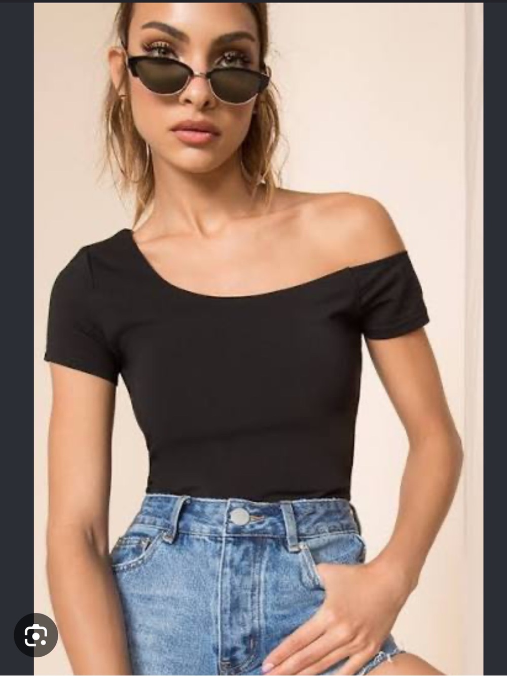 Superdown Asymmetrical Bodysuit size XS